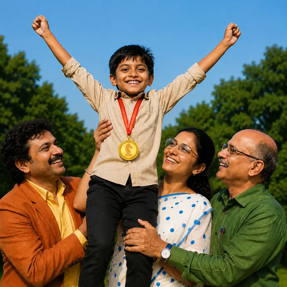 Chess_Mate_Underprivileged_Child_Winner_Rejoicing_With_Mentors