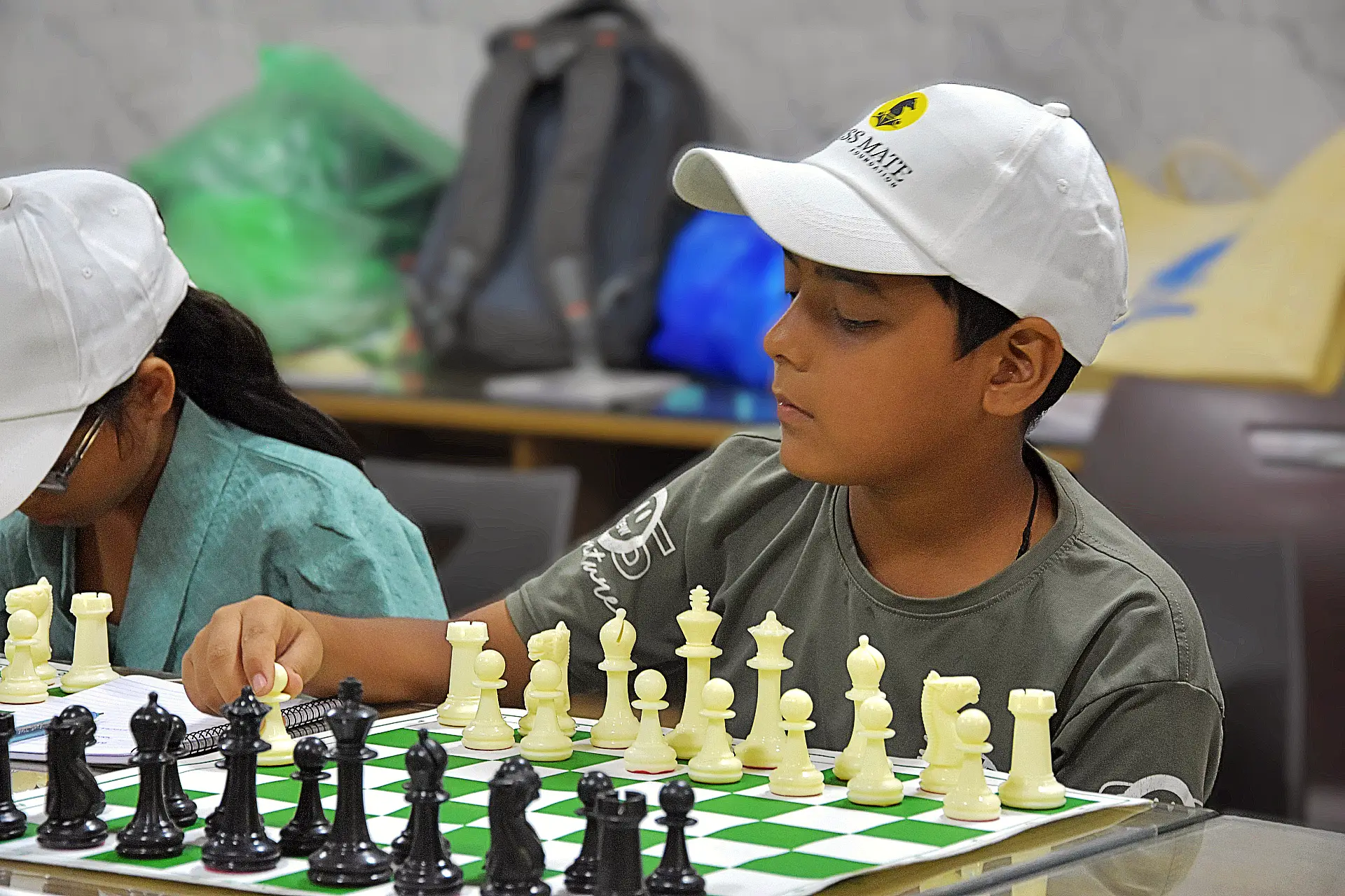 Manav Mandir Gurukul Child handling chess piece